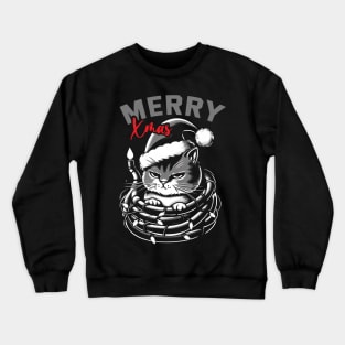 Merry Xmas Cat Crewneck Sweatshirt